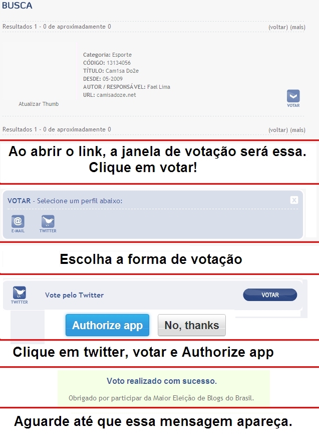ensinando a votar twitter - Top 100 - TopBloG