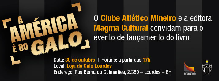 Convite facebook - A AM&Eacute;RICA &Eacute; DO GALO - LAN&Ccedil;AMENTO DO LIVRO OFICIAL