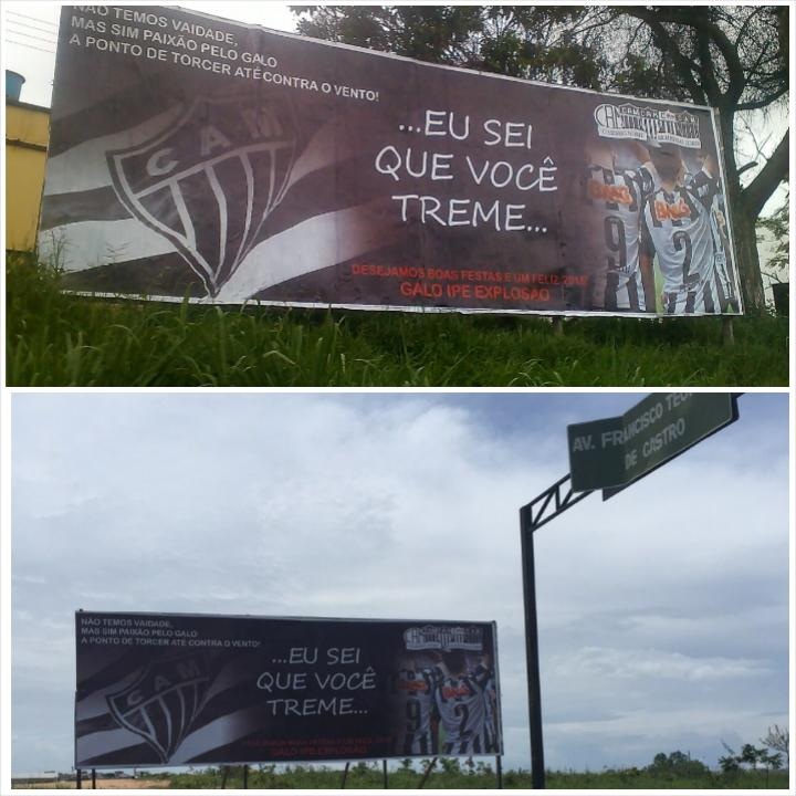 Santo Ant&ocirc;nio do Monte - ATLETICANOS ESPALHAM OUTDOORS PELO INTERIOR DE MINAS