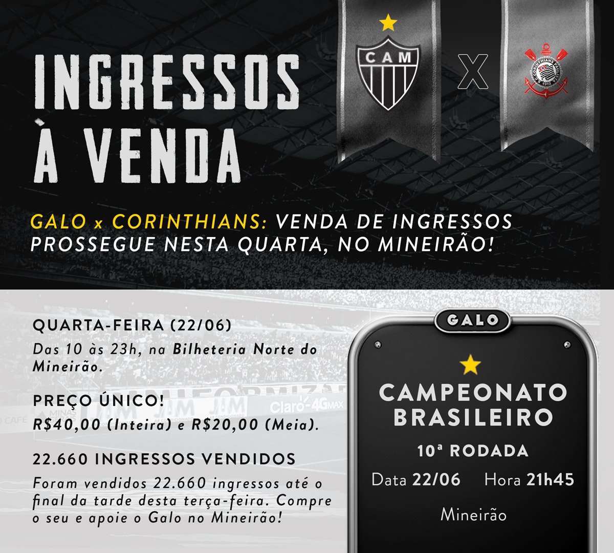 Atlético x Corinthians - Confira a parcial de ingressos vendidos ClgT5bXWkAEJVse - Atlético x Corinthians - Confira a parcial de ingressos vendidos